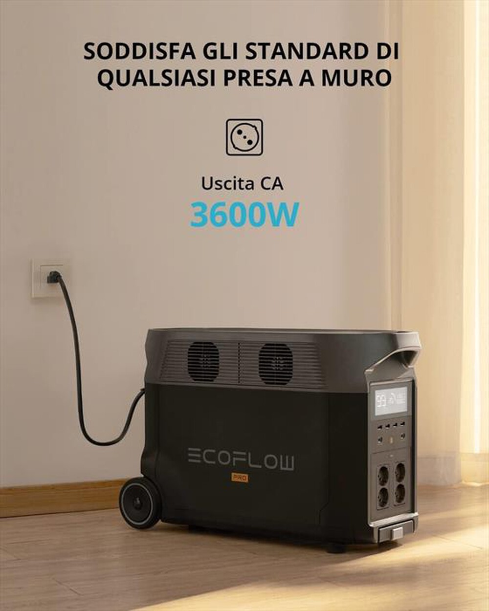 "ECOFLOW - Batteria portatile Delta Pro-nero"