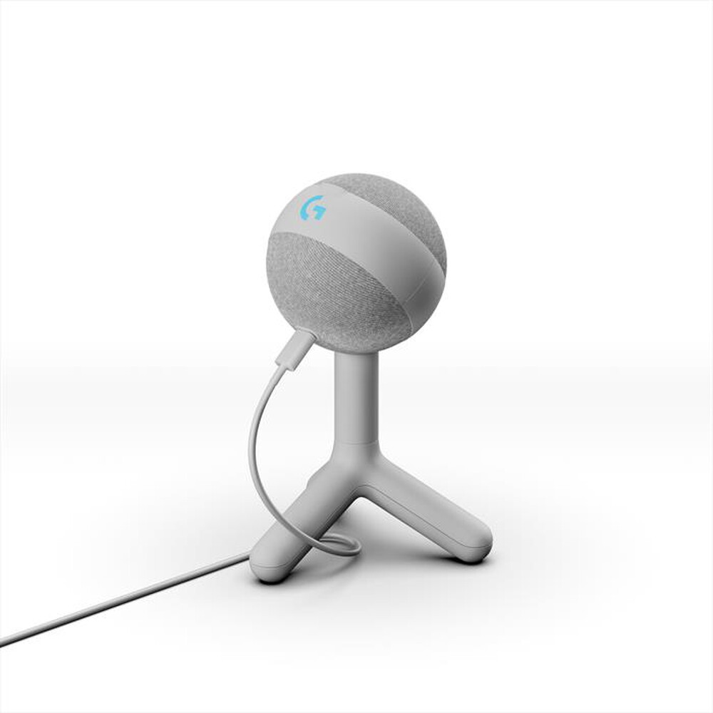 "LOGITECH - Microfono a condensatore G Yeti Orb RGB-Off-white"
