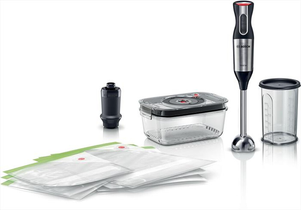 "BOSCH - Frullatore ad immersione MS6CM61V2-Nero, Argento"