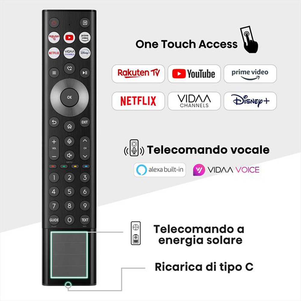 "HISENSE - Smart TV MINI LED UHD 4K 75\" 75U79NQ-Metallo - Grigio Carbone"