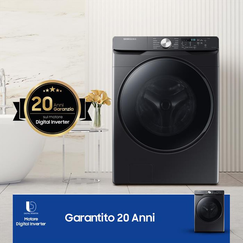 "SAMSUNG - Lavatrice WF18T8000GV/ET 18 Kg Classe C-Dark Inox"