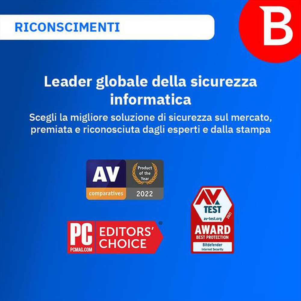 "BITDEFENDER - Total Security 1 Anno - 3 Dispositivi"