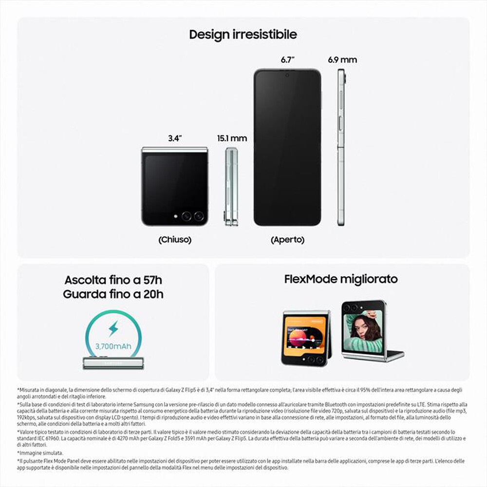 "SAMSUNG - Galaxy Z Flip5 256GB-Graphite"