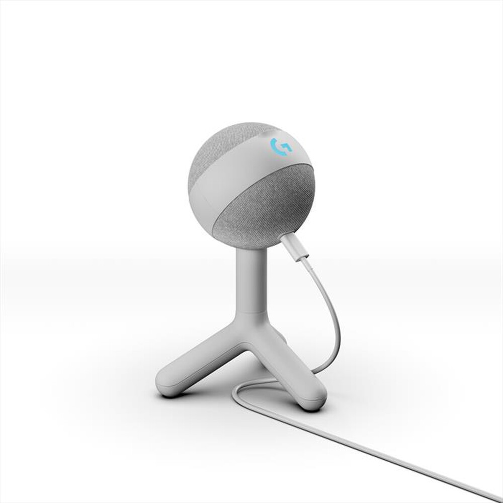 "LOGITECH - Microfono a condensatore G Yeti Orb RGB-Off-white"