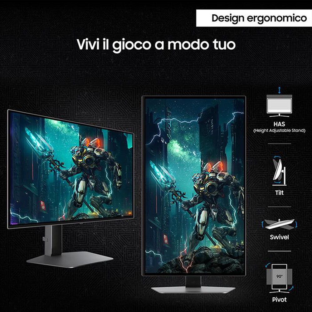 "SAMSUNG - MONITOR GAMING ODYSSEY OLED G6  - G61SD DA 27''-Silver"